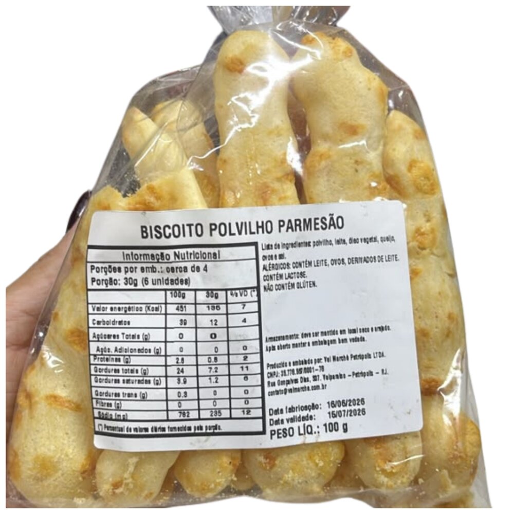 Biscoito Polvilho Parmesão 100g