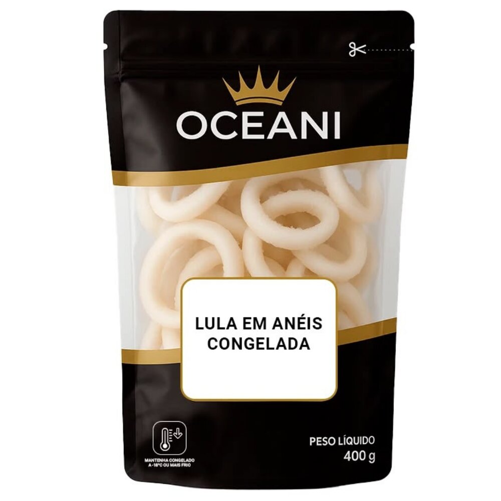 Lula em Anéis Congelada 400g
