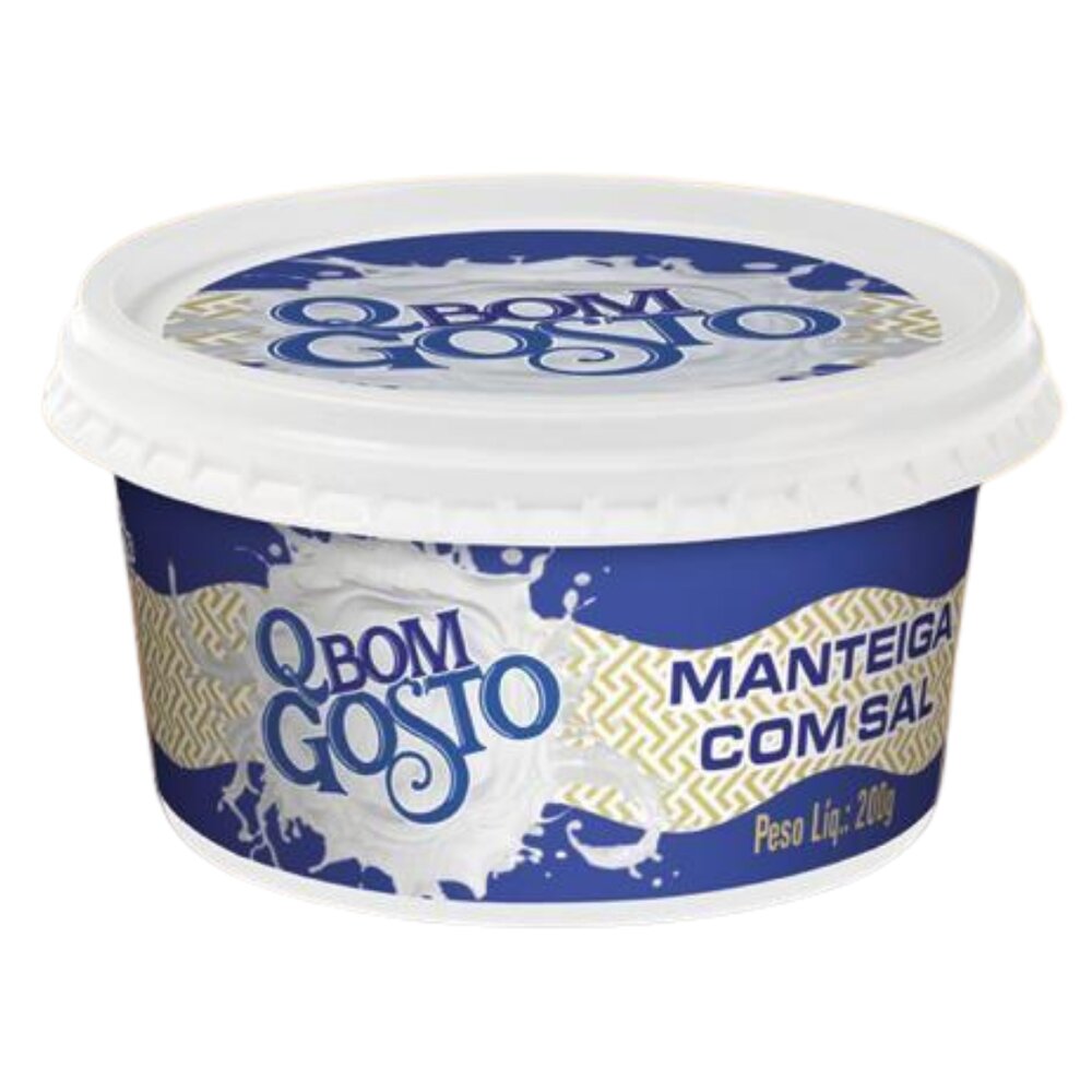 Manteiga com Sal 200g Qbom Gosto LDF
