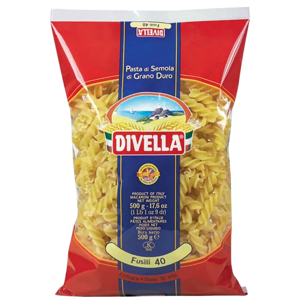 Massa Fusilli Divella Nº 40 500g