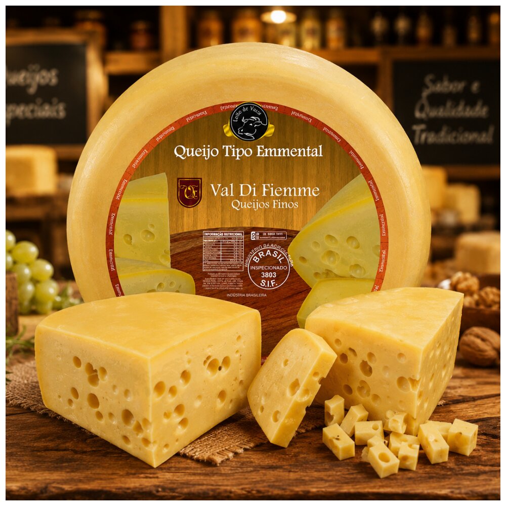 Queijo Tipo Emmental Val Di Fiemme  300gr