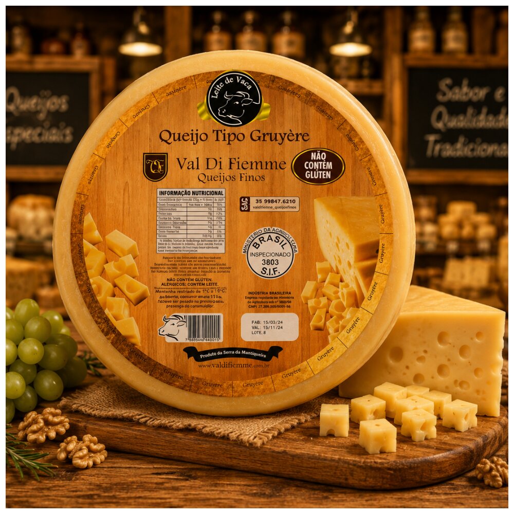 Queijo Tipo Gruyère Val Di Fiemme 300gr