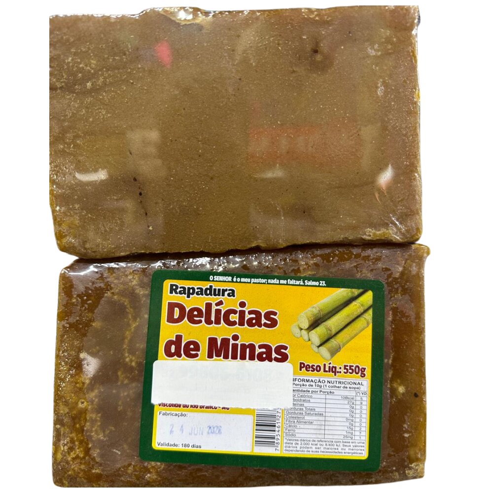 Rapadura Delícias de Minas 550g