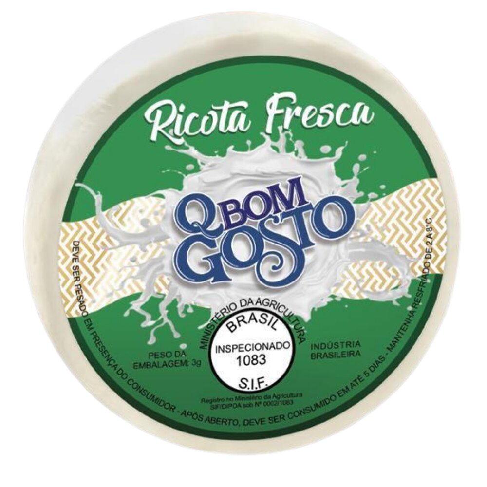 Ricota Fresca Qbom Gosto LDF 480gr