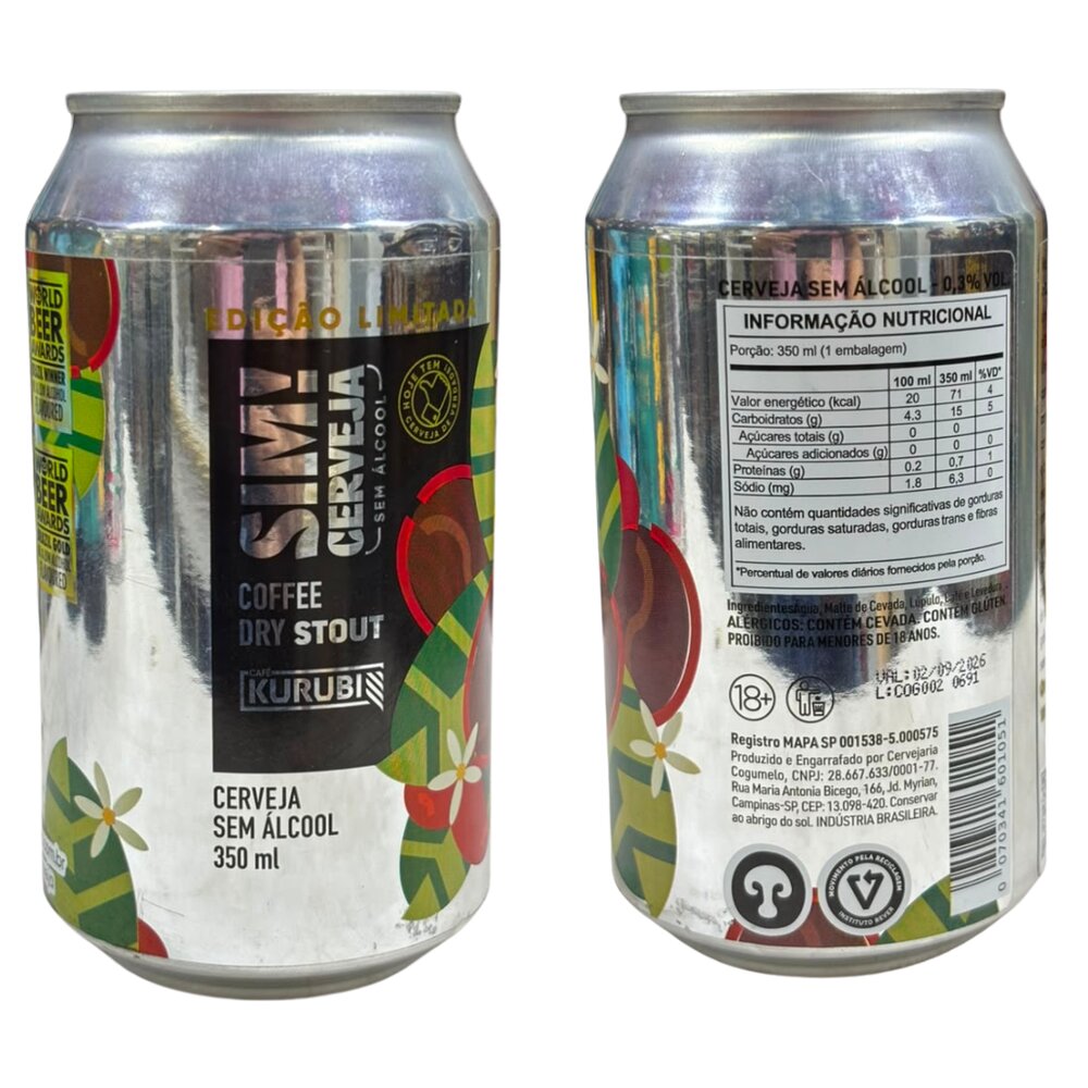 SIM! Coffee Dry Stout Sem Álcool